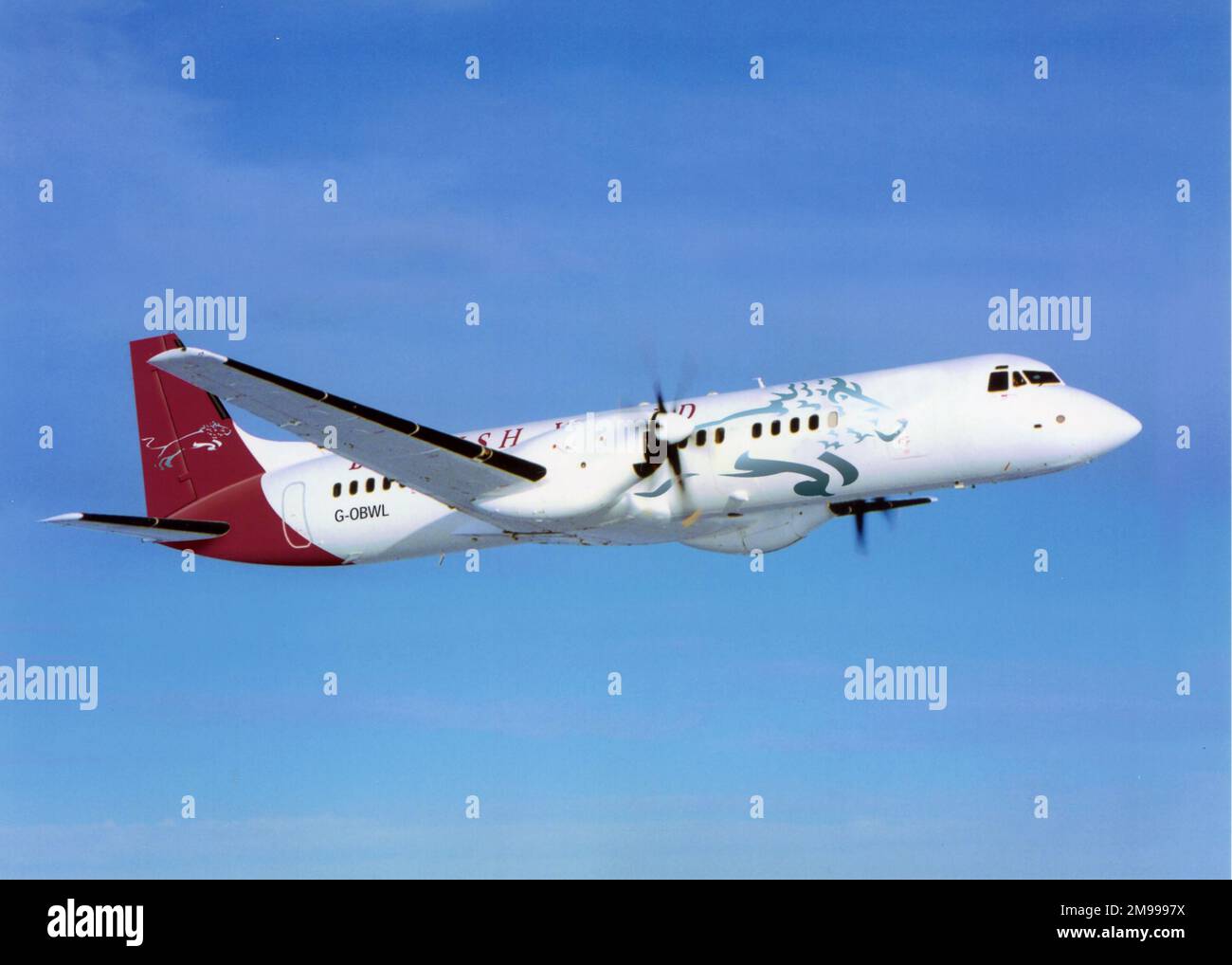 British Aerospace ATP, G-OBWL, di British World Airlines. Foto Stock