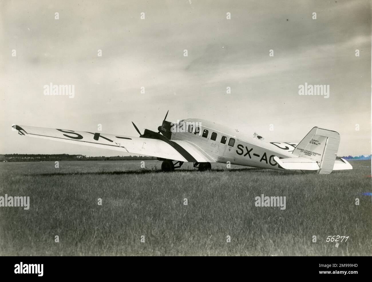 Junkers G24, SX-ACE, Patrai, della SHCA. Foto Stock