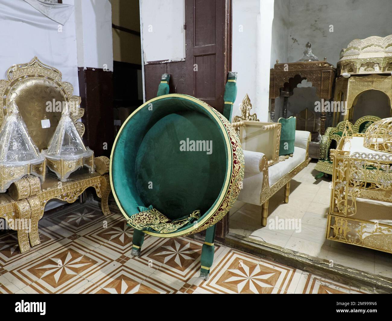 marocco fes negozio di nozze a fez medina Foto Stock