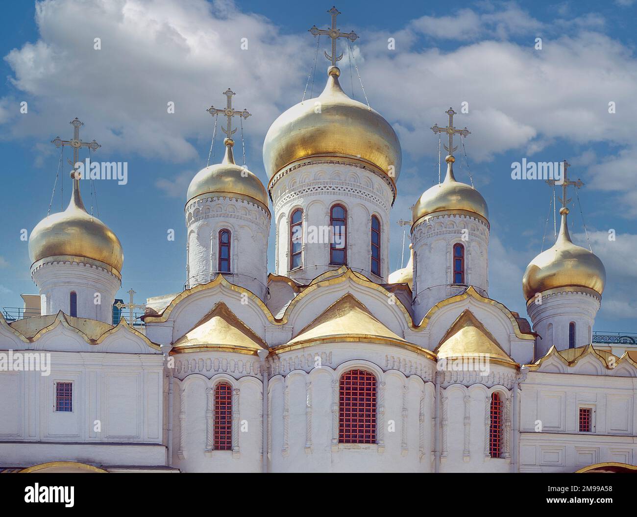 Cattedrale dell'Annunciazione, Cremlino di Mosca, Mosca, Distretto Federale Centrale, Russia Foto Stock