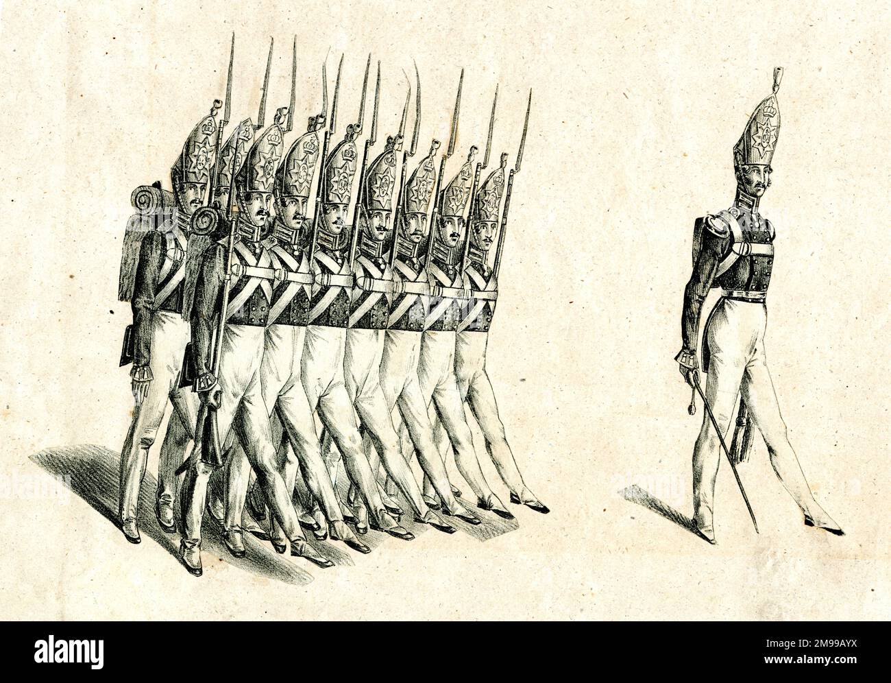 Parata militare. Foto Stock