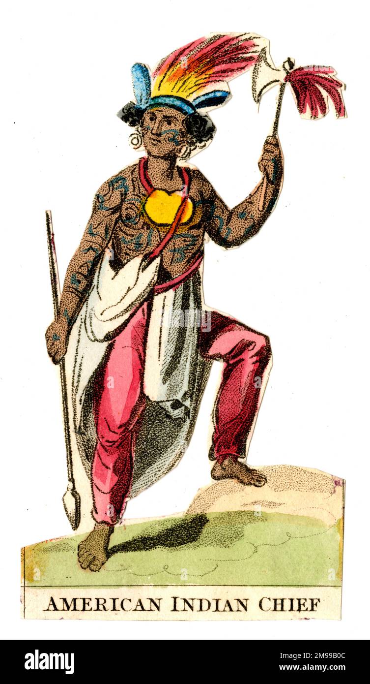 Rottami, popoli del mondo - Capo indiano nativo americano. Foto Stock