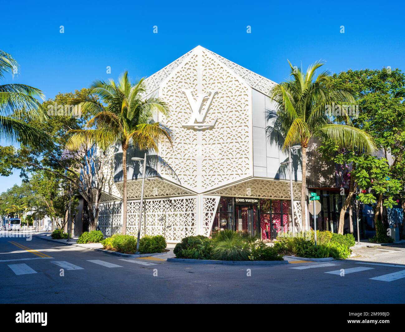 Louis Vuitton Designer Store,Brands,Mens Store Design District Miami Design District Miami,Florida,USA Foto Stock