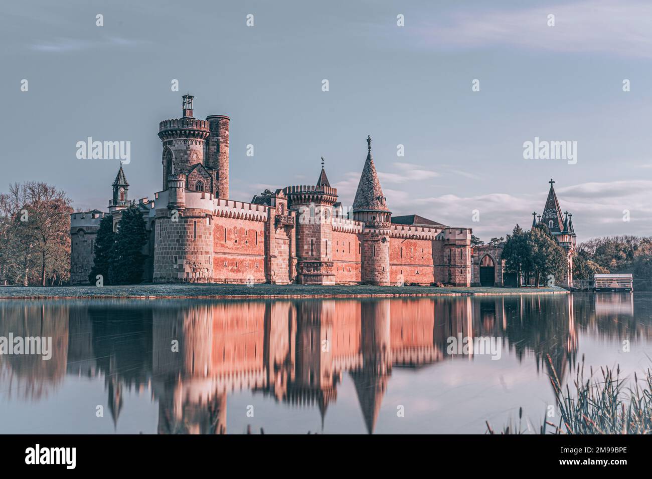 I castelli di Laxenburg si trovano nel comune di Laxenburg in bassa Austria. Foto Stock