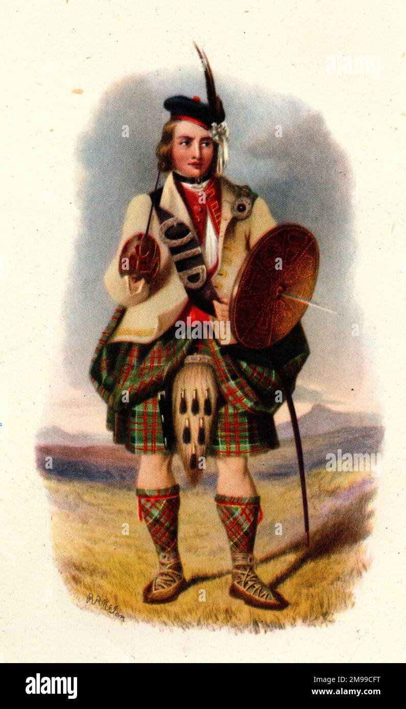 Macdonald di Clanranald tartan. Foto Stock
