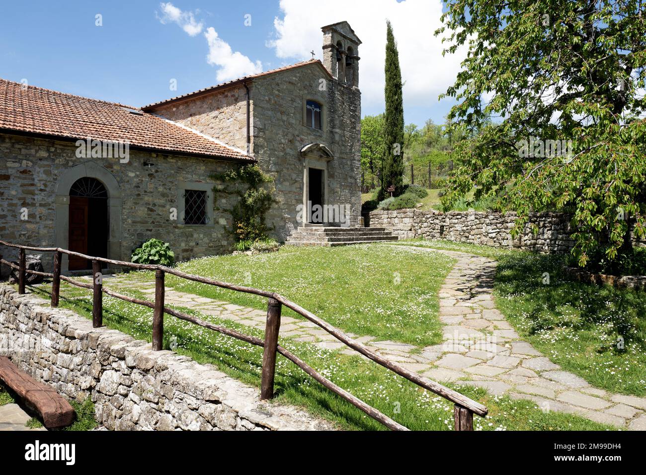 Chiesa dell'Eremo di Quorle in Toscana Foto Stock