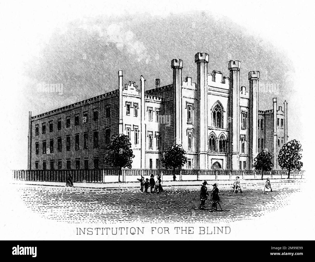 Institution for the Blind, New York City, USA. Foto Stock