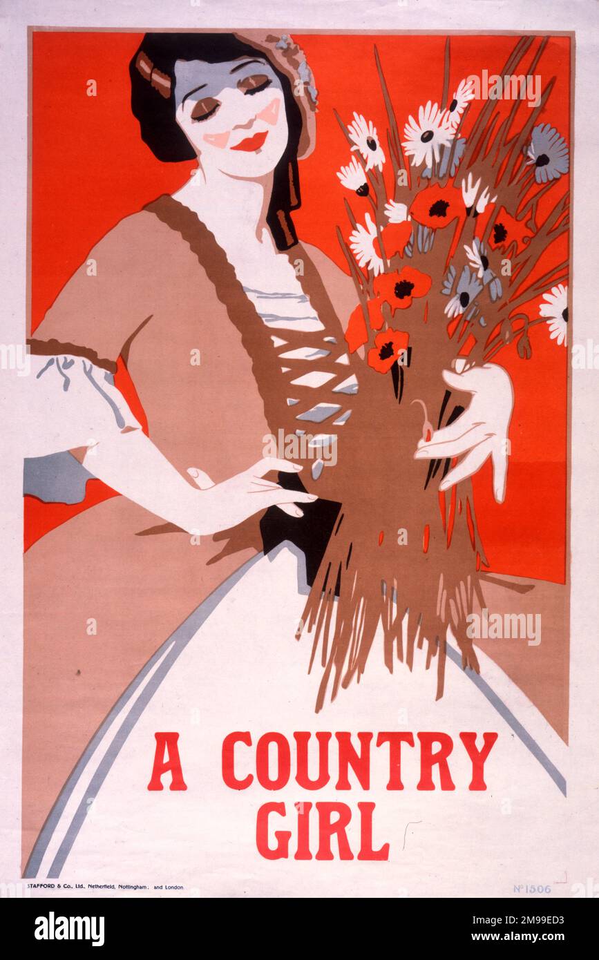 Poster per una produzione teatrale, Una Country Girl. Foto Stock