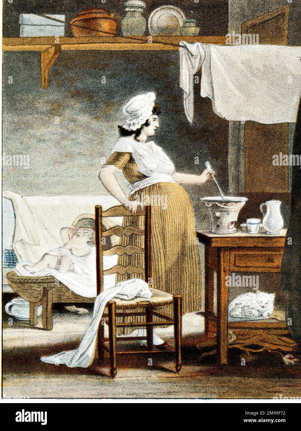 Gioie della vita sposata - incinta. Foto Stock