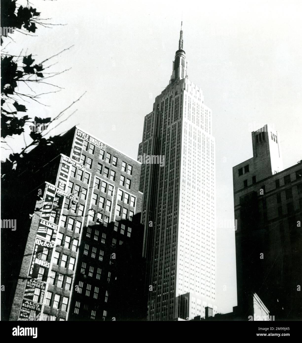 Empire State Building di New York City, Stati Uniti d'America. Foto Stock