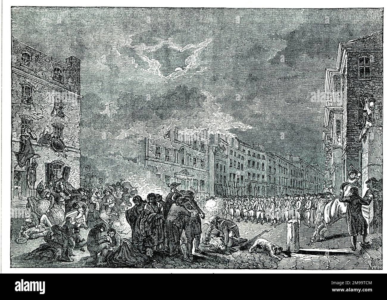 No Popery tumulti, Londra, 7 giugno 1780. Foto Stock