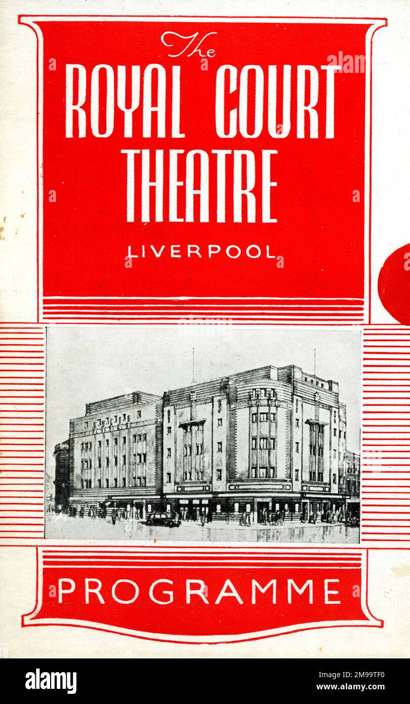 Copertura del programma, Royal Court Theatre, Liverpool. Foto Stock