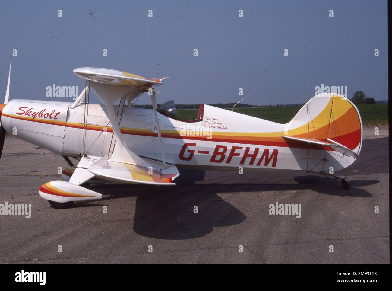 Steen Skybolt - velivolo aerobico G-BFHM a Little Snoring. Foto Stock