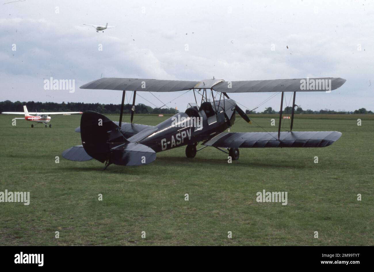 De Havilland DH.82b Tiger Moth - G-ASPV. Foto Stock