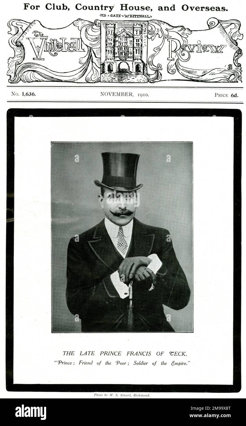 Principe Francesco di Teck. Foto Stock