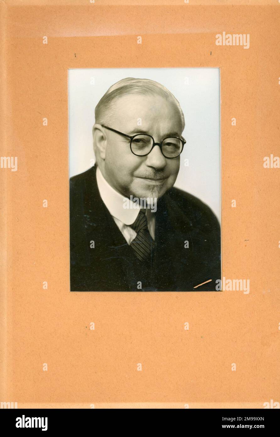 Presidente IAE, 1945-46, Frank George Woollard. Foto Stock