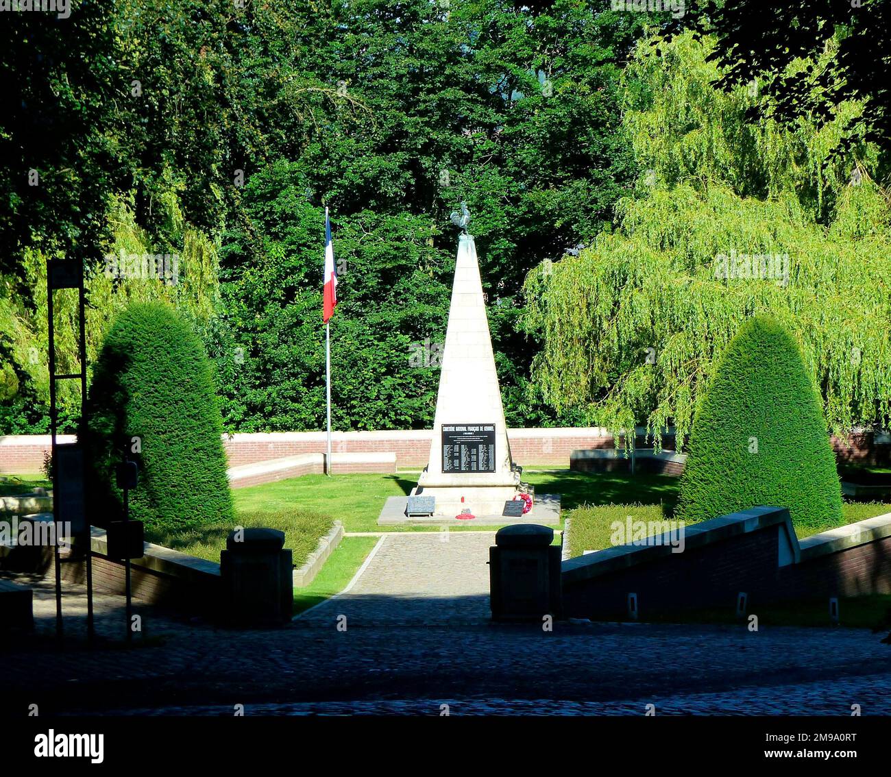 Cimitero nazionale francese, Kemmelberg Foto Stock