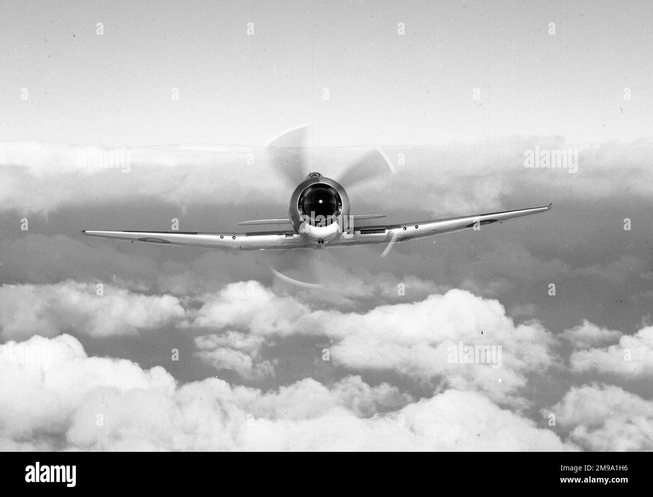 Numero di serie del prototipo Hawker Fury / Sea Fury non noto i primi prototipi e gli aerei di produzione avevano eliche Rotol a 4 pale. Questo è uno dei prototipi che aveva ali non pieghevoli. Foto Stock