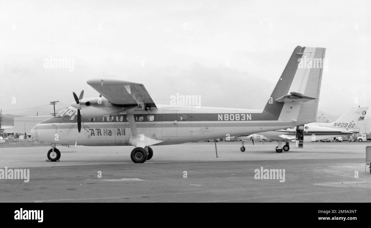 De Havilland Canada DHC-6-100 Twin Otter N8083N (msn 65) di Air Hawaii. Foto Stock