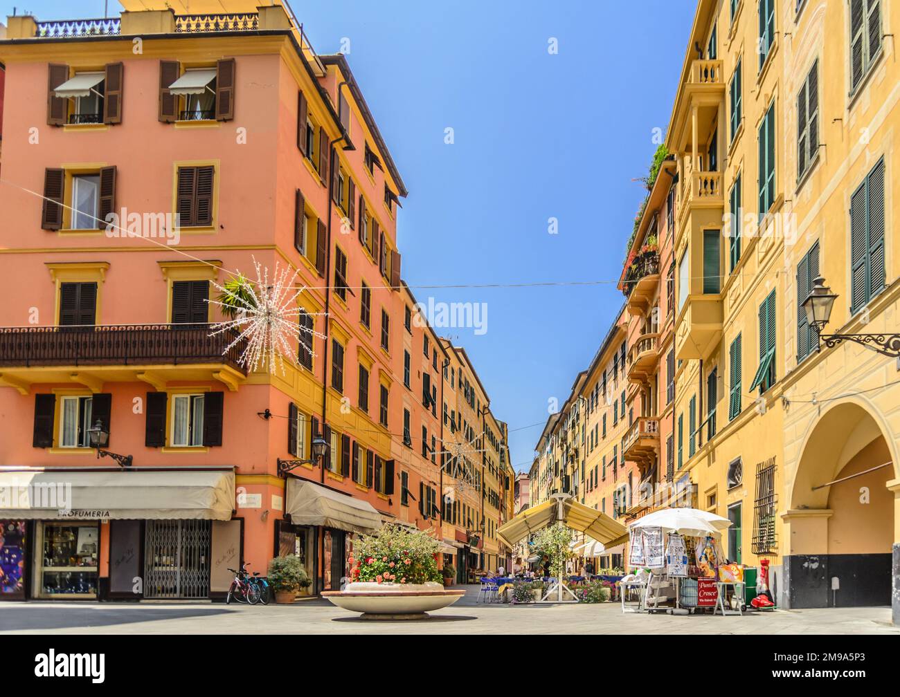 Piazza di Santa Margherita a pranzo Foto Stock