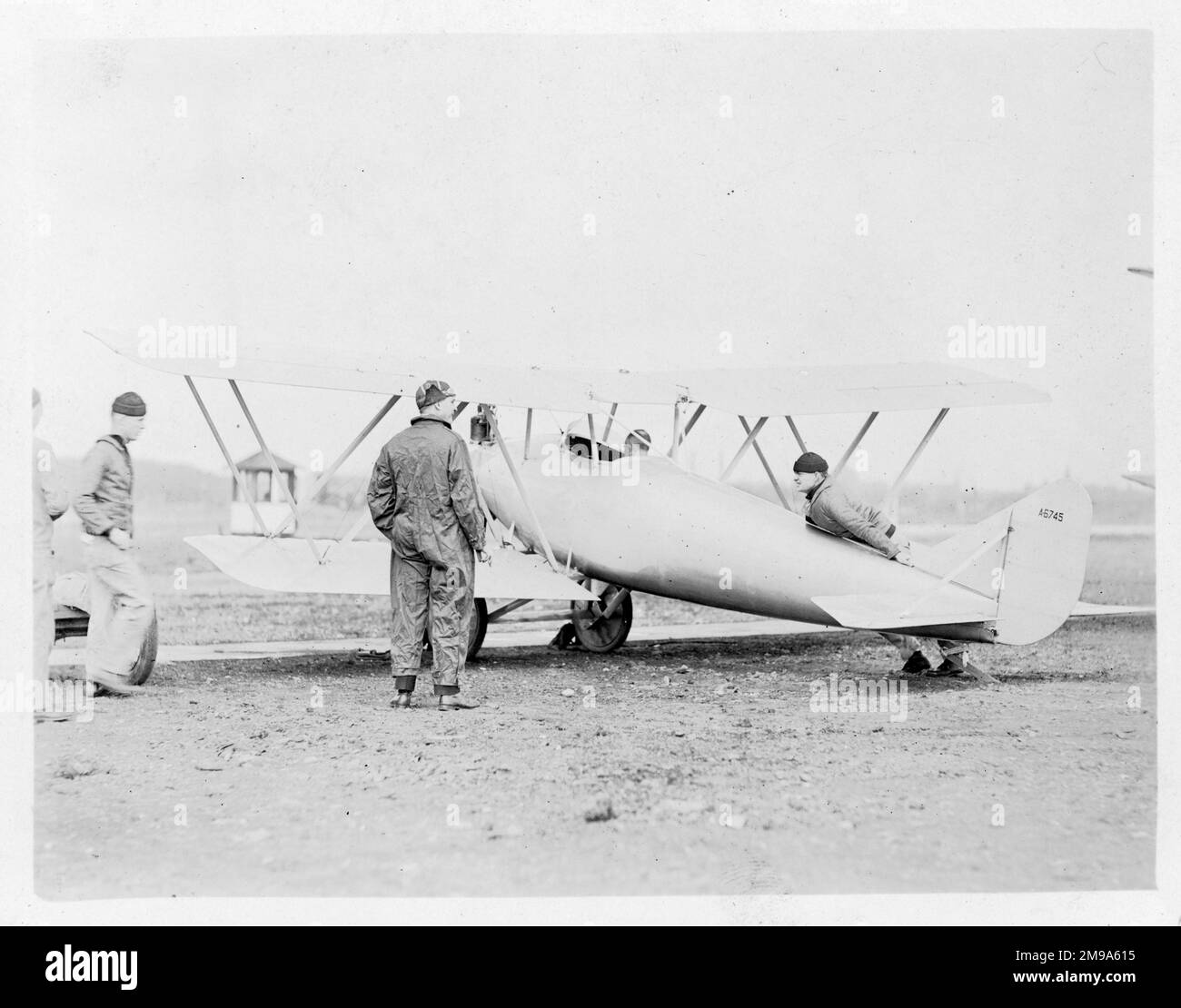 United States Navy - Longren L-3 A-6745. Tre L-3s sono stati acquistati per testare le prestazioni della struttura in fibra stampata. A6745 fu poi trasferito al Servizio aereo dell'esercito degli Stati Uniti presso il McCook Field come P-367 e successivamente demolito lì. Foto Stock