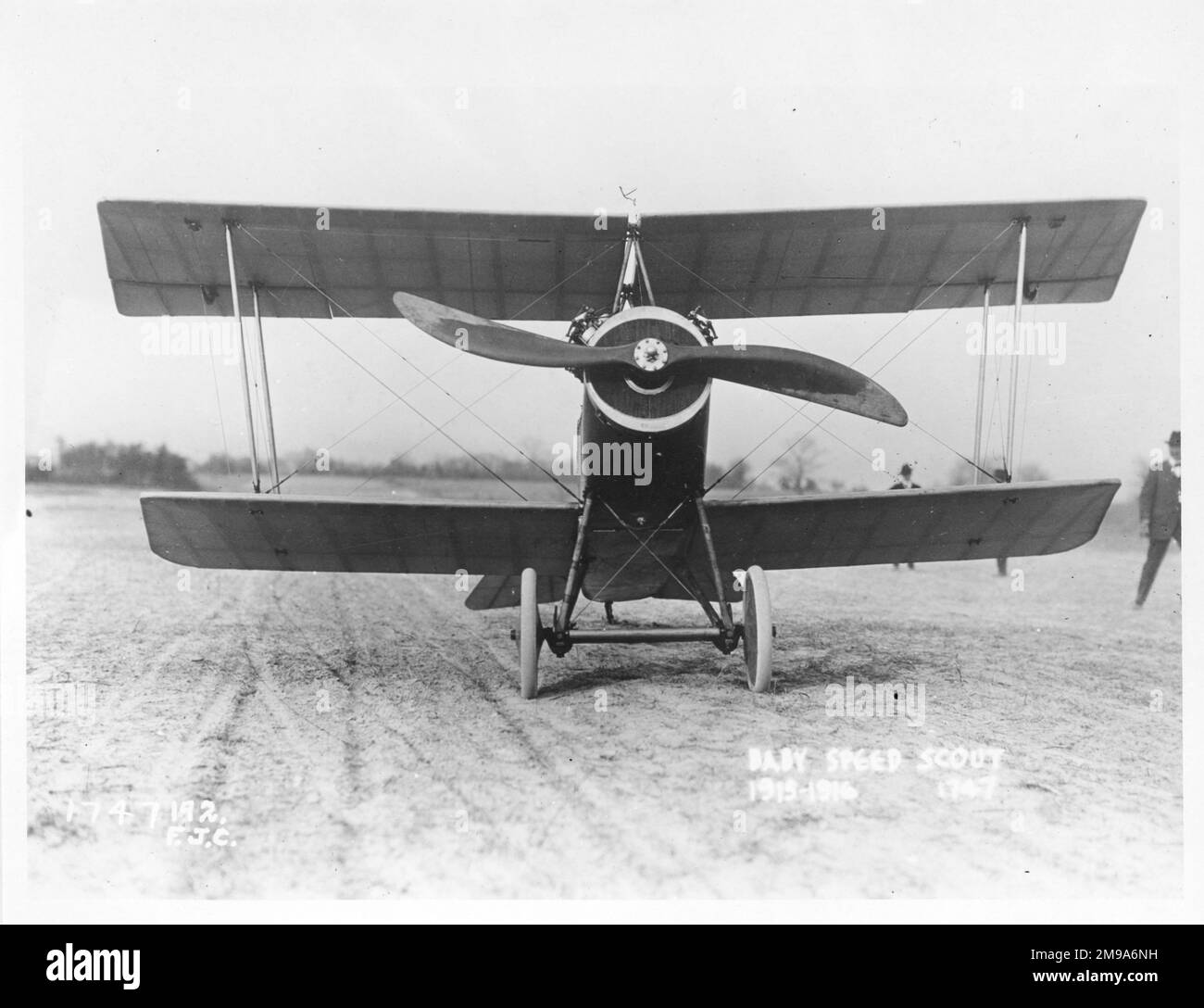 Curtiss modello 'S-1' Baby Speed Scout come originariamente costruito, con alette superiori a breve distanza. Foto Stock