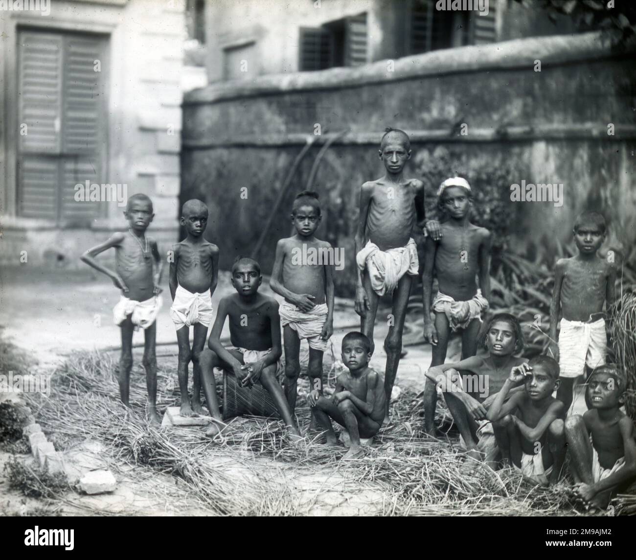 La carestia indiana del 1899-1900. Foto Stock