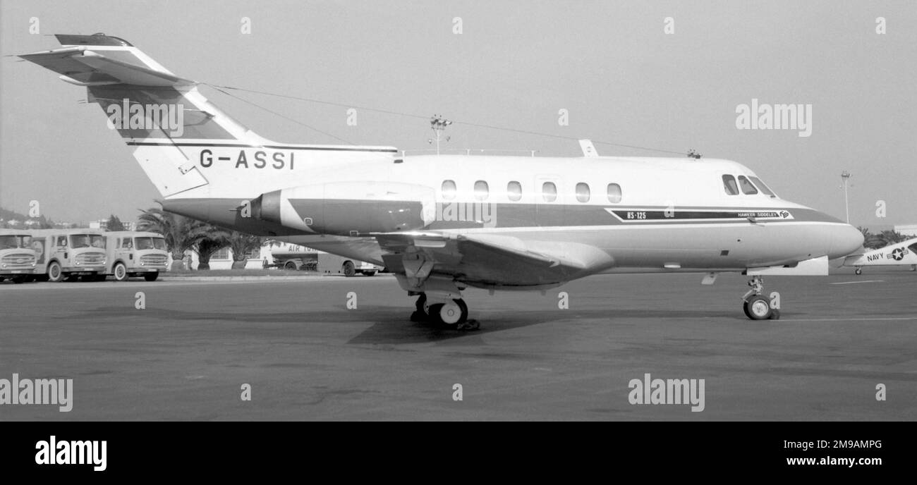 Hawker Siddeley HS-125-1 G-ASSI (msn 25008). Foto Stock