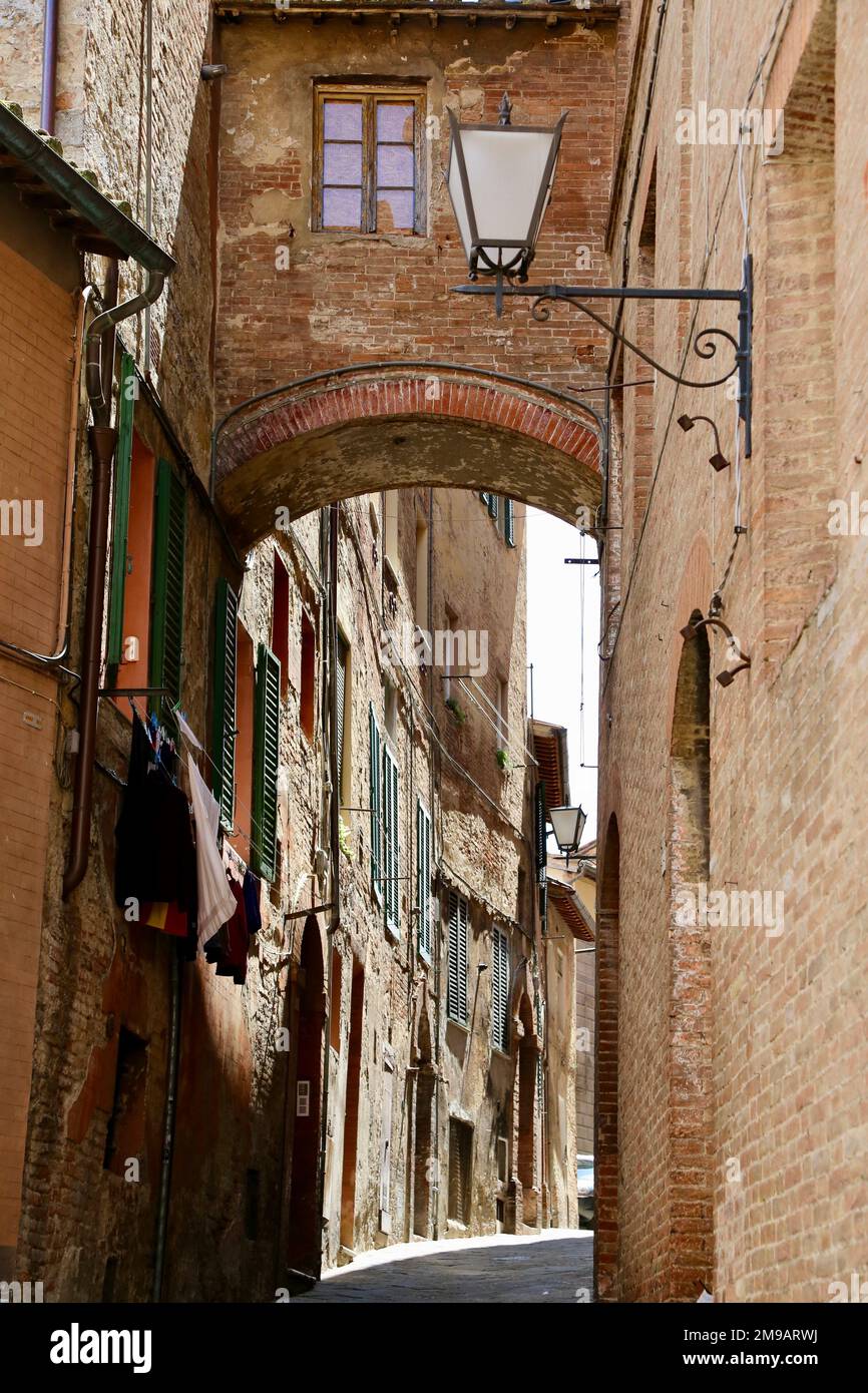 Nel quartiere di Siena Foto Stock