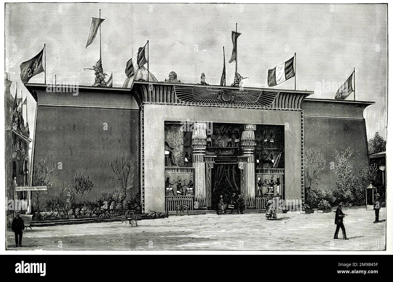 Padiglione della compagnia del canale di Suez, esposizione universale di Parigi, 1889 Foto Stock