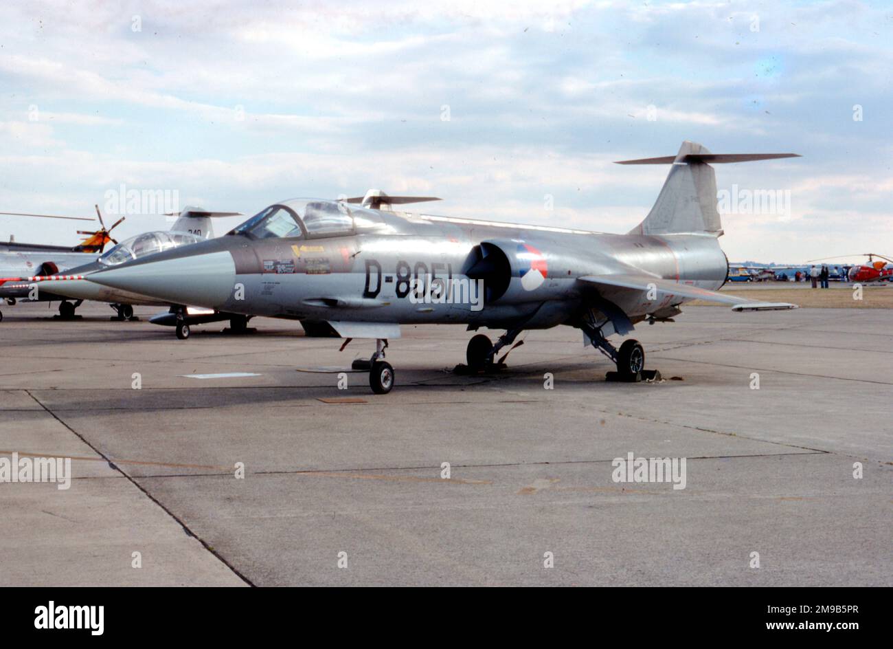 Koninklijke Luchtmacht - Lockheed F-104G Starfighter D-8051 (msn 683-8338), di 312 Squadron, al RAF Mildenhall nel maggio 1982. (Koninklijke Luchtmacht - Royal Netherlands Air Force). Foto Stock