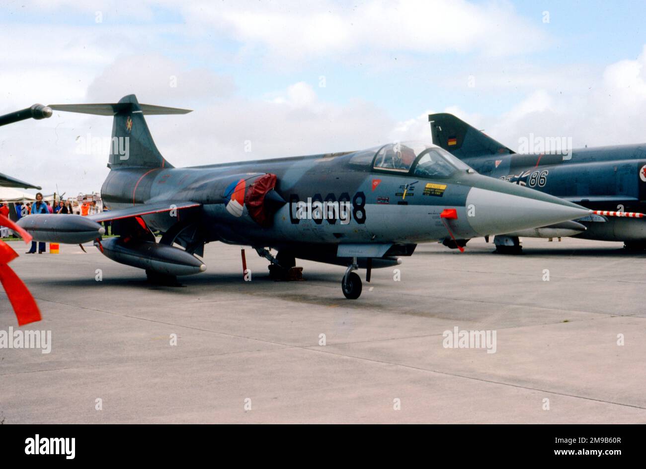 Koninklijke Luchtmacht - Lockheed F-104G Starfighter D-6668 (msn 683-6668), al RAF Mildenhall nel maggio 1982. (Koninklijke Luchtmacht - Royal Netherlands Air Force). Foto Stock