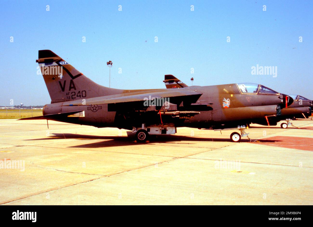 United States Air Force (USAF) - Ling-Temco-Vought A-7D-13-CV Corsair II 72-0240 (msn D-362), del 149th Tactical Fighter Squadron, Virginia Air National Guard. Foto Stock