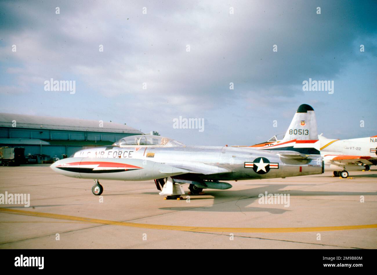 United States Air Force (USAF) - Lockheed T-33A-5-lo 58-0513 (MSN 580-1482), del 84th Fighter Interceptor Training Squadron a Castle AFB, California. Foto Stock