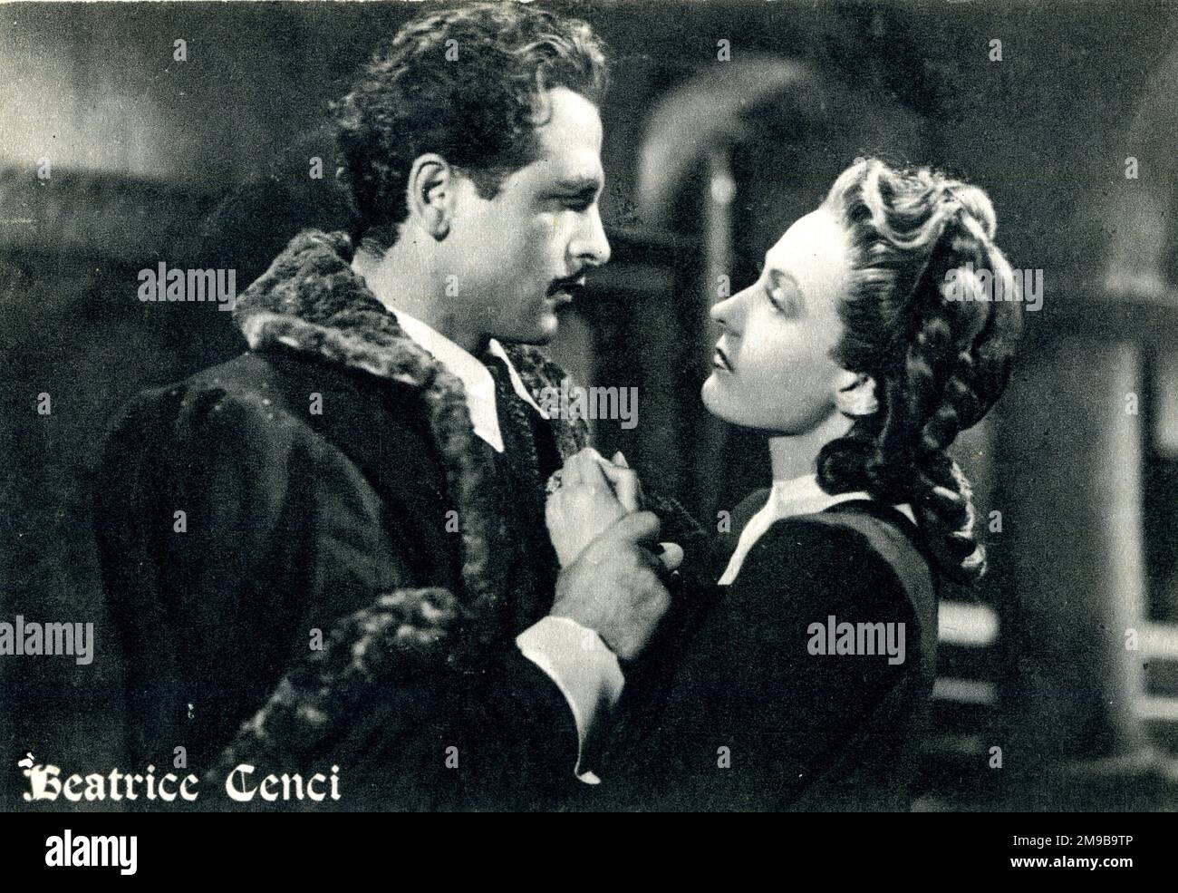 Scena cinematografica di Beatrice Cenci, con Carola Hohn Foto Stock