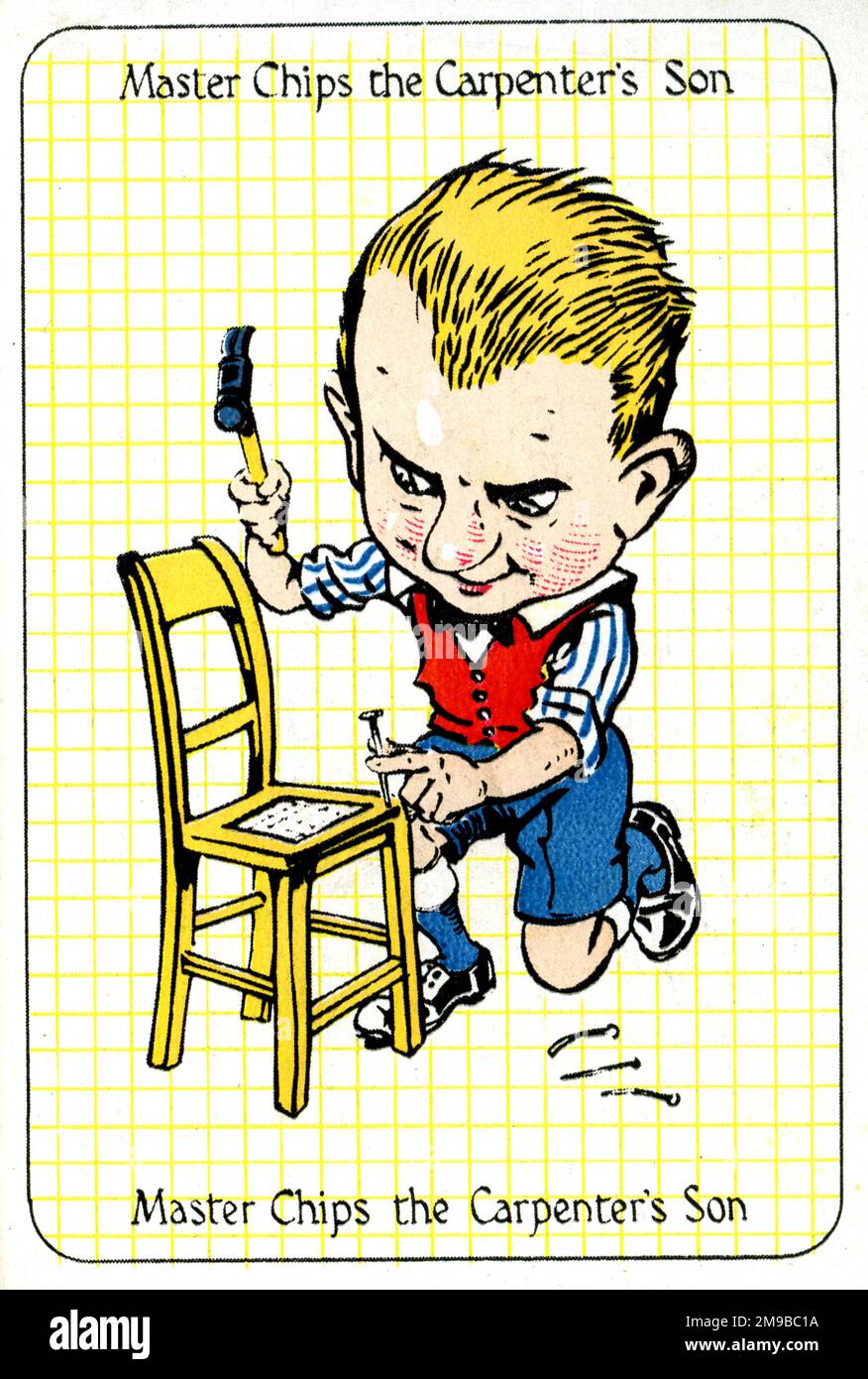 Master chip il Figlio del falegname Foto Stock