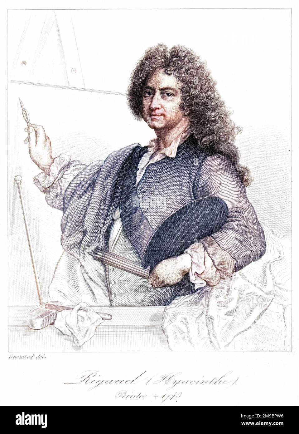 HYACINTHE FRANCOIS HONORAT MATHIAS PIERRE MARTYR ANDRE JEAN Y ROS RIGAUD ARTISTA FRANCESE Foto Stock