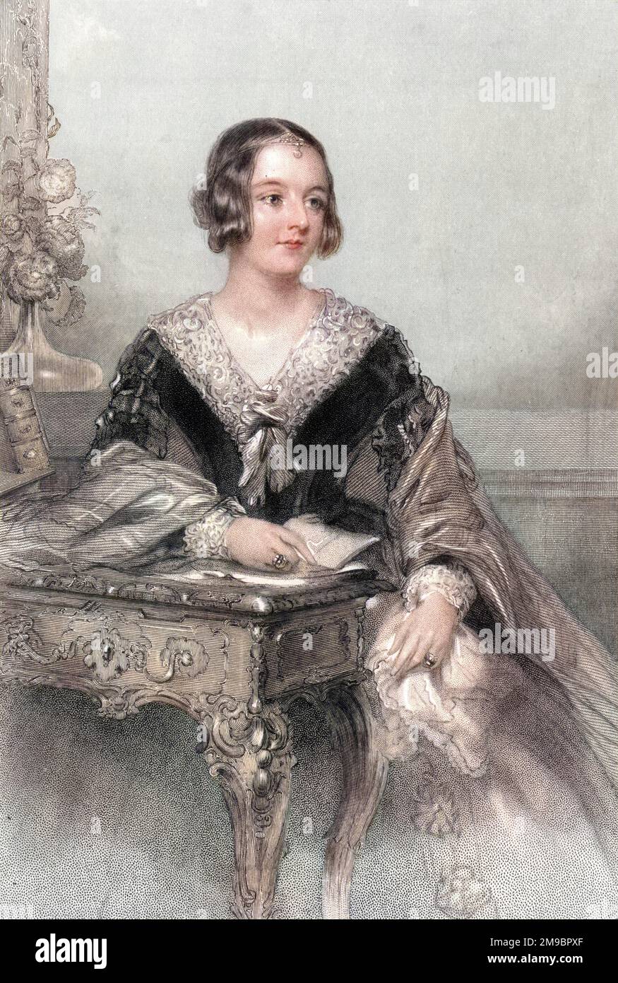 SUSAN GEORGIANA (nee Leveson- Gower) lady FIUMI (1810 - 1866), moglie di George, quarto barone Foto Stock