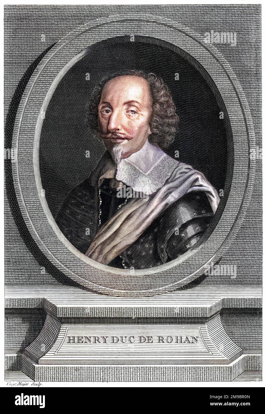 HENRI deduce de ROHAN leader protestante francese, e come tale un avversario di Richelieu. Foto Stock