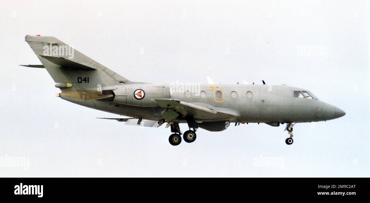 Luftforsvaret - Dassault Falcon 20ECM 041 (msn 41), di 335 SKV. (Luftforsvaret - Royal Norwegian Air Force), Foto Stock