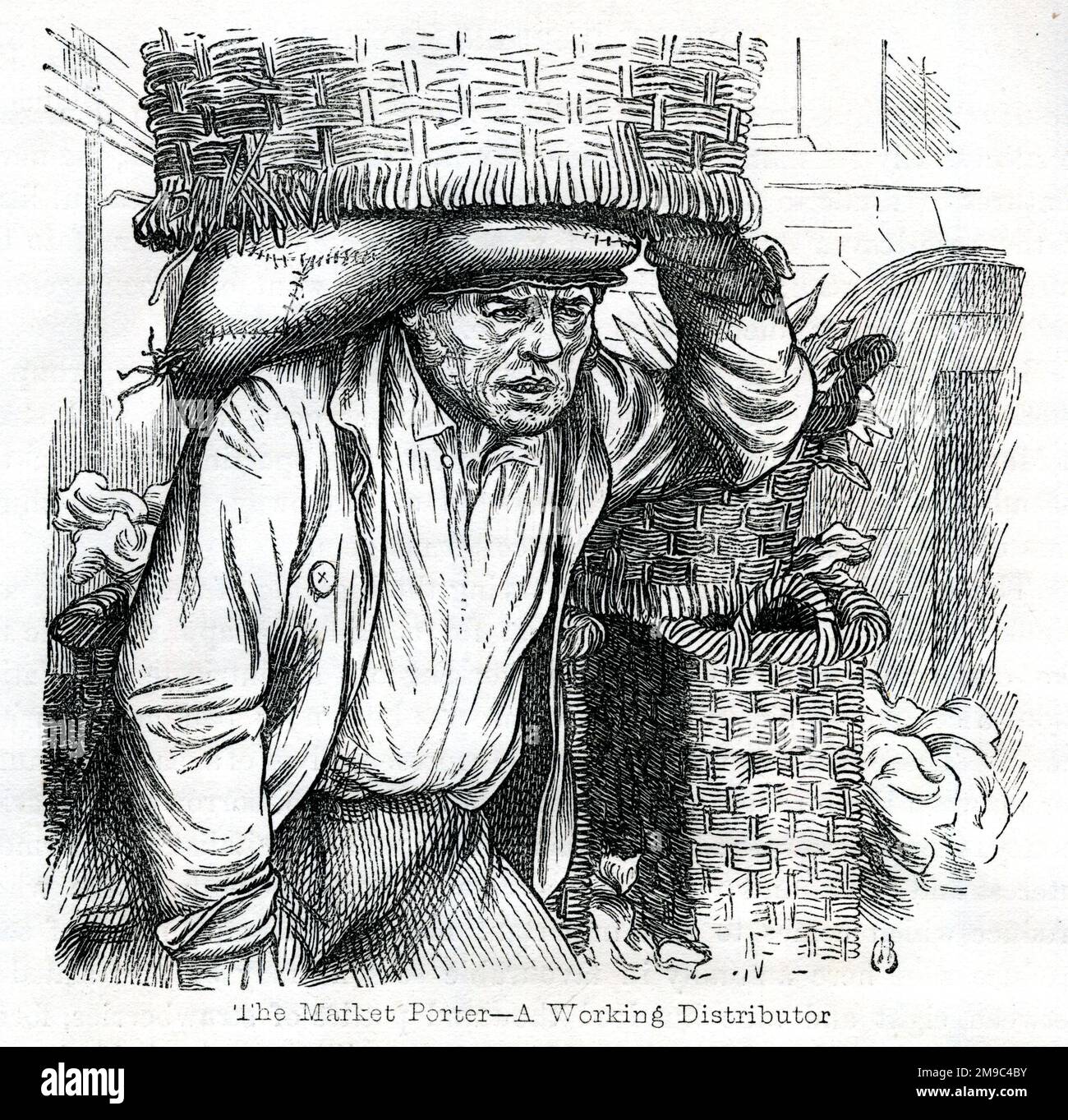 The Market Porter, Covent Garden Market, Londra, di Hablot K Browne (Piz) Foto Stock