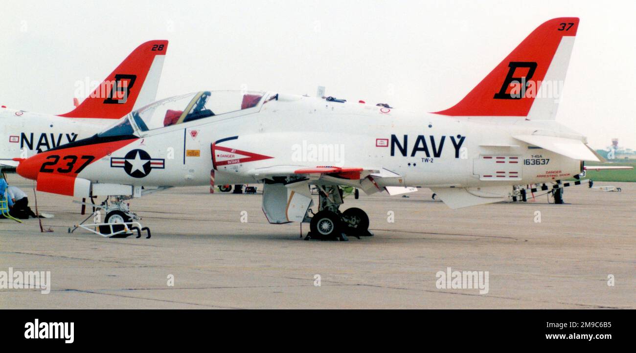 United States Navy - McDonnell Douglas T-45A Goshawk 163637 (msn A039), di TW-2. Foto Stock