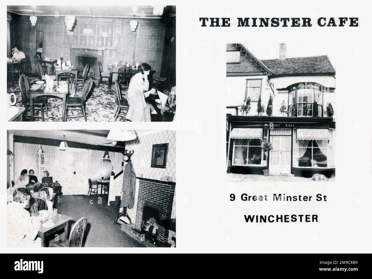 The Minster Cafe, 9 Great Minster Street, Winchester, Hampshire Foto Stock