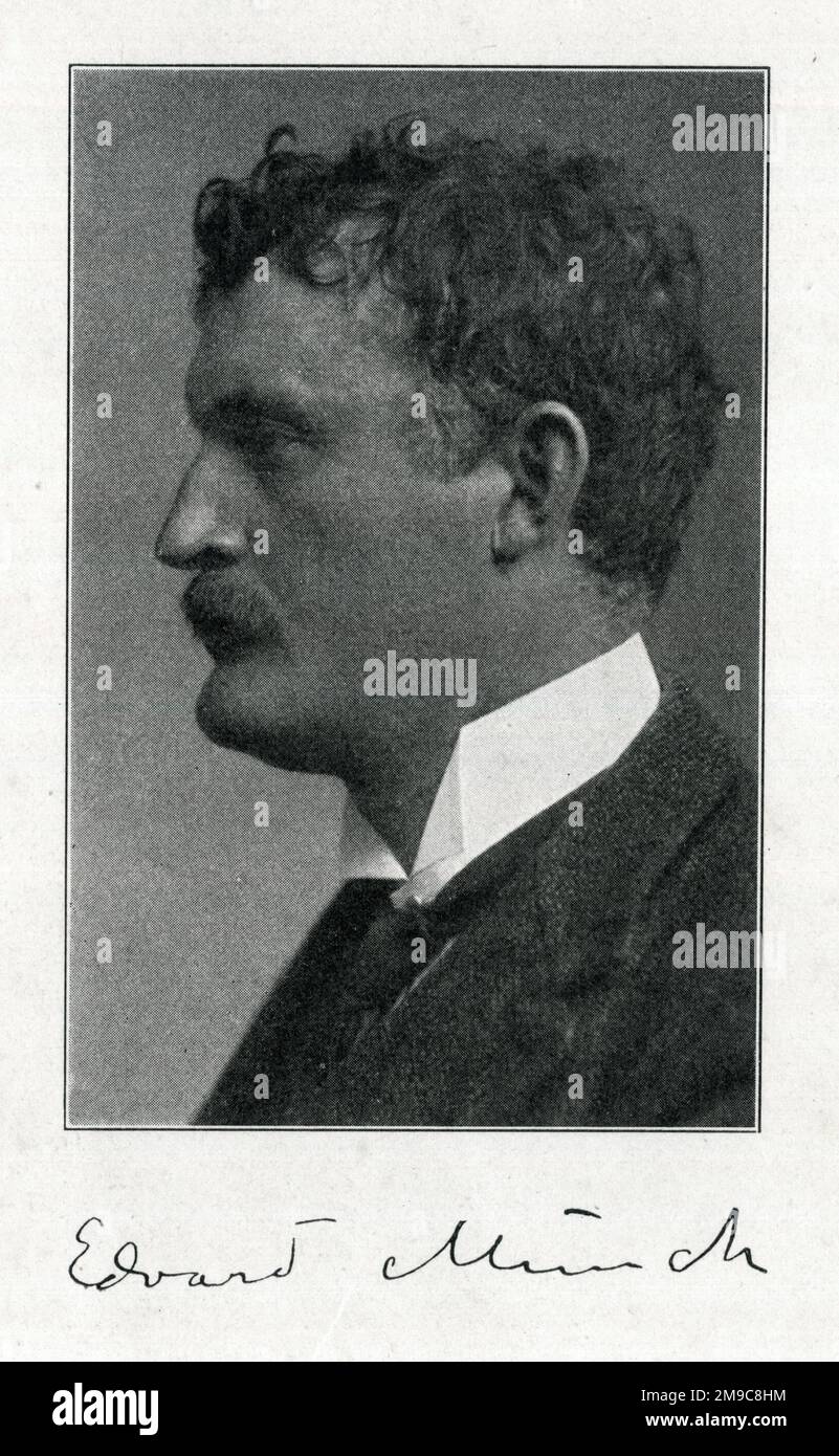 Edvard Munch, artista norvegese Foto Stock