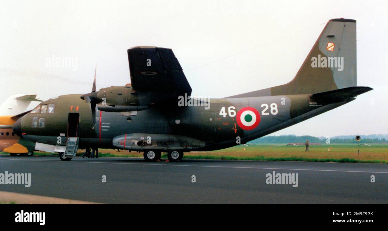 Aeronautica militare - Aeritalia G.222TCM MM62123 - 46-28 (msn 4029), di 46 Brigata Aerea. (Aeronautica militare - Aeronautica militare) Foto Stock