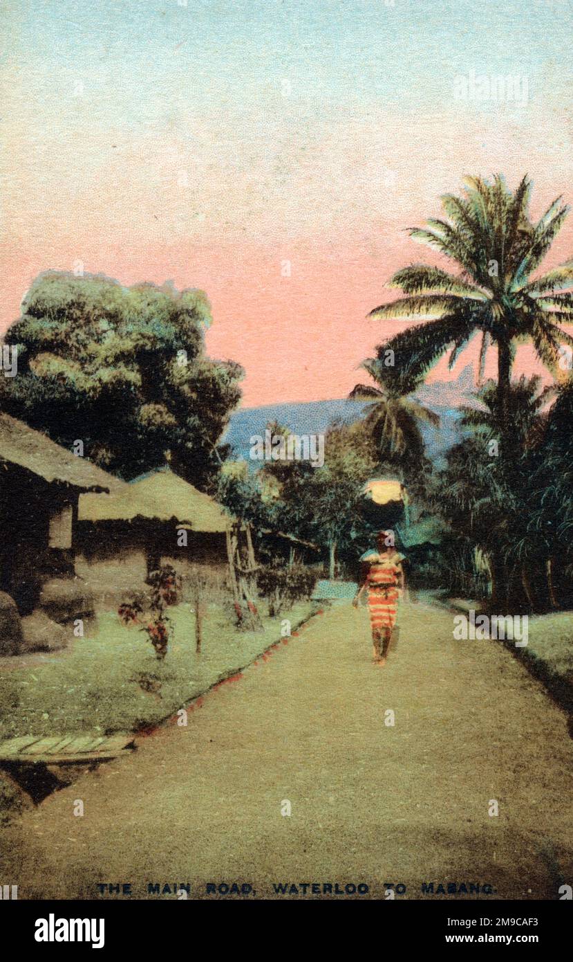 Ghana, Africa Occidentale - la strada principale - da Waterloo a Mabang Foto Stock