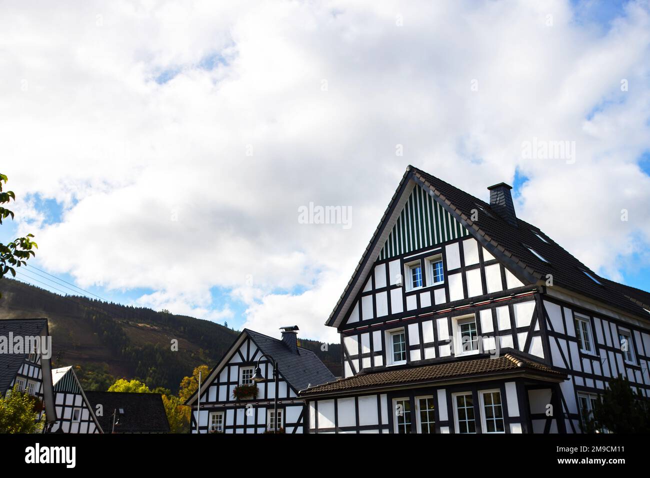 saalhausen villaggio nel sauerland germania Foto Stock