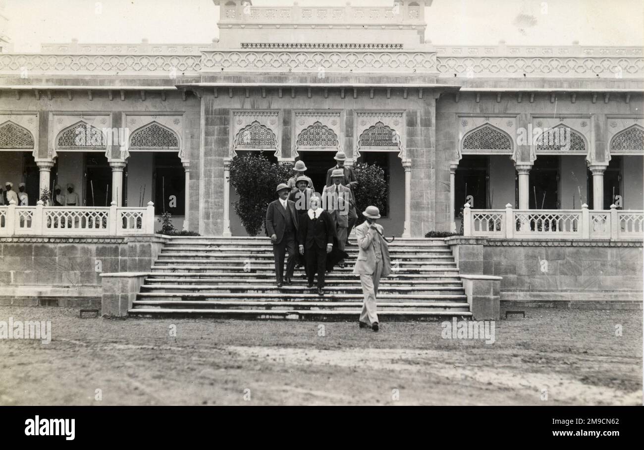 Lord Irwin, viceré dell'India, al Daly College di Indore, India. Foto Stock