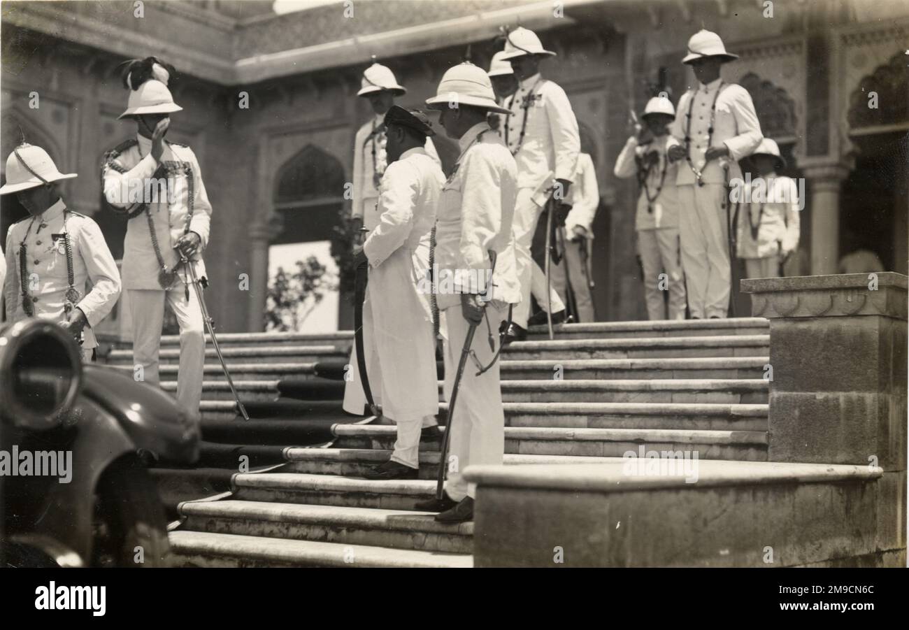 Lord Irwin, Viceroy of India, visita Daly College, India Foto Stock