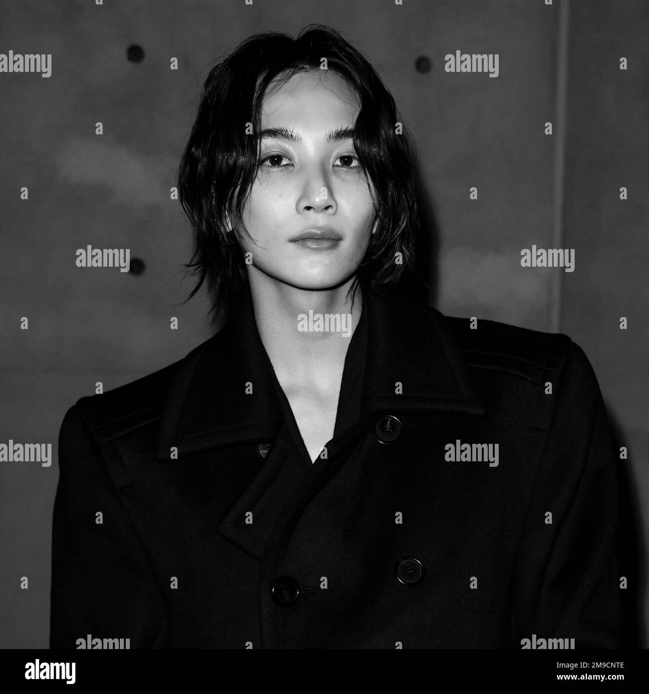 Parigi, Francia. 17th Jan, 2023. Jeonghan partecipa A SAINT LAURENT Men Autunno/Inverno 2023-24 Runway durante la settimana della moda di Parigi Menswear il 2023 gennaio - Parigi, Francia 17/01/2023 Credit: dpa/Alamy Live News Foto Stock
